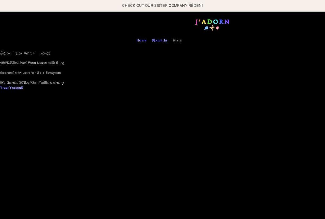 jadornme.com shopify website screenshot