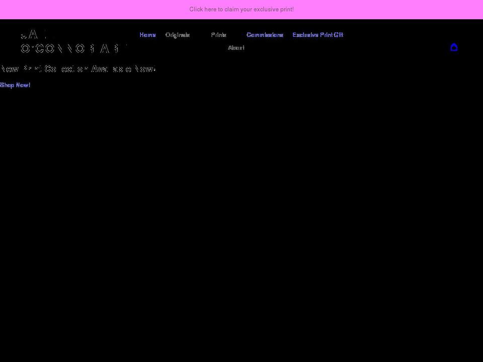 jaeloconnor.com shopify website screenshot