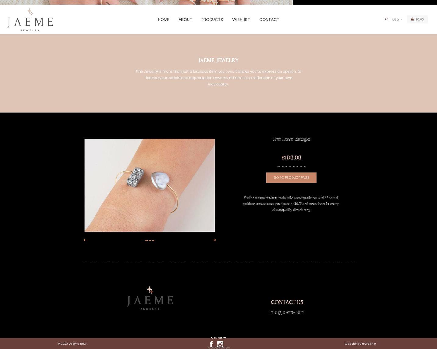 jaeme-new.myshopify.com shopify website screenshot