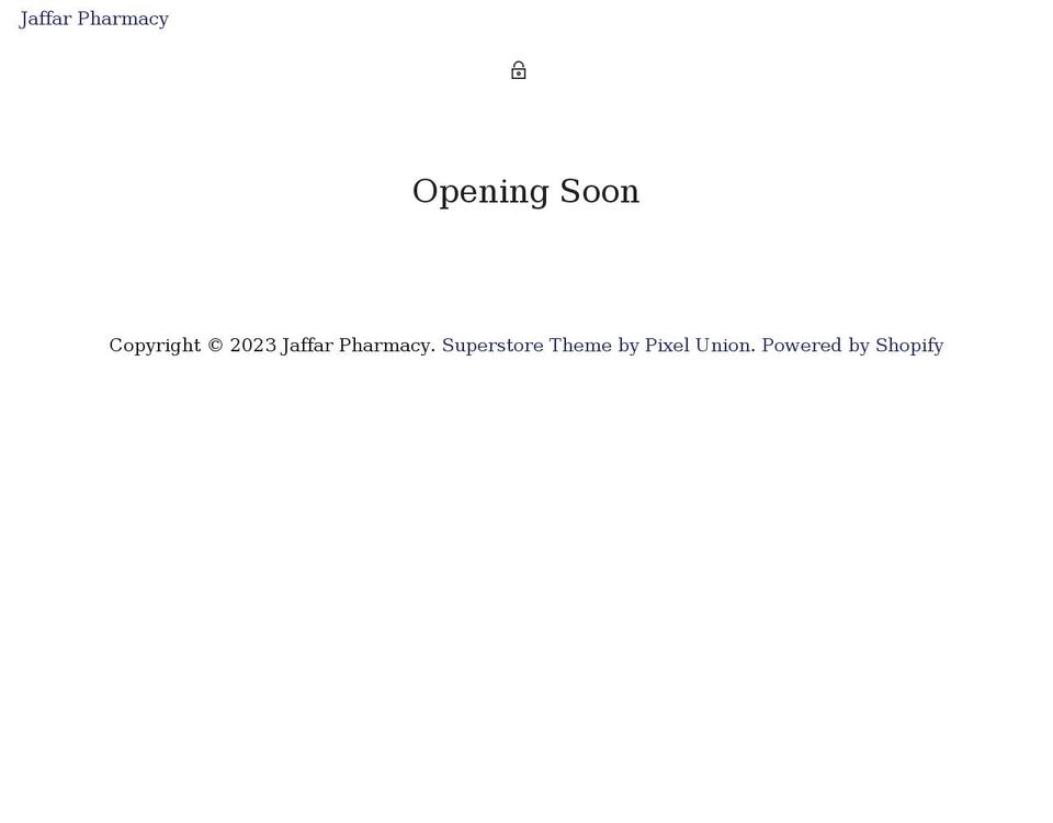 Superstore Shopify theme site example jaffarpharmacy.com