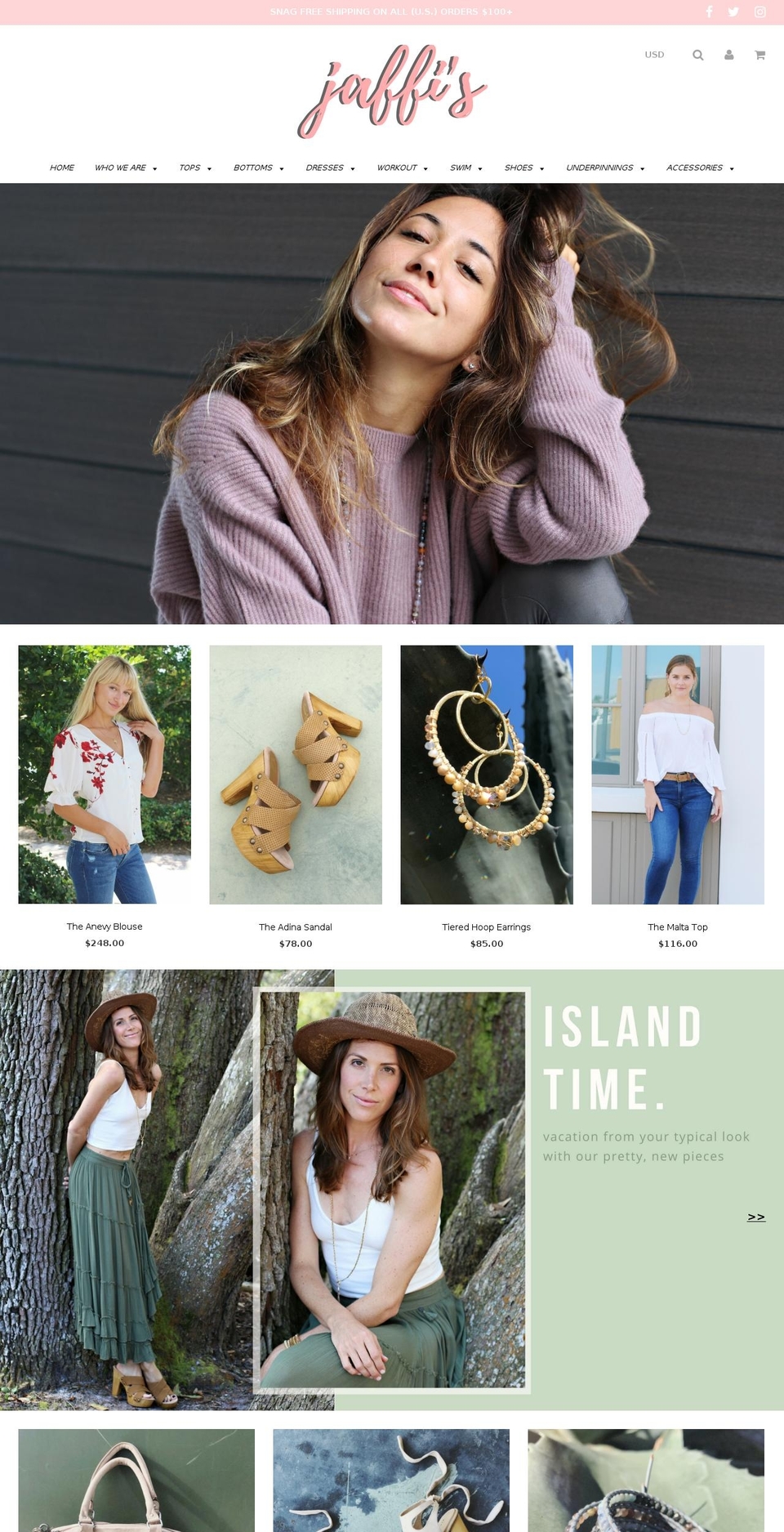 jaffisneptunebeach.com shopify website screenshot