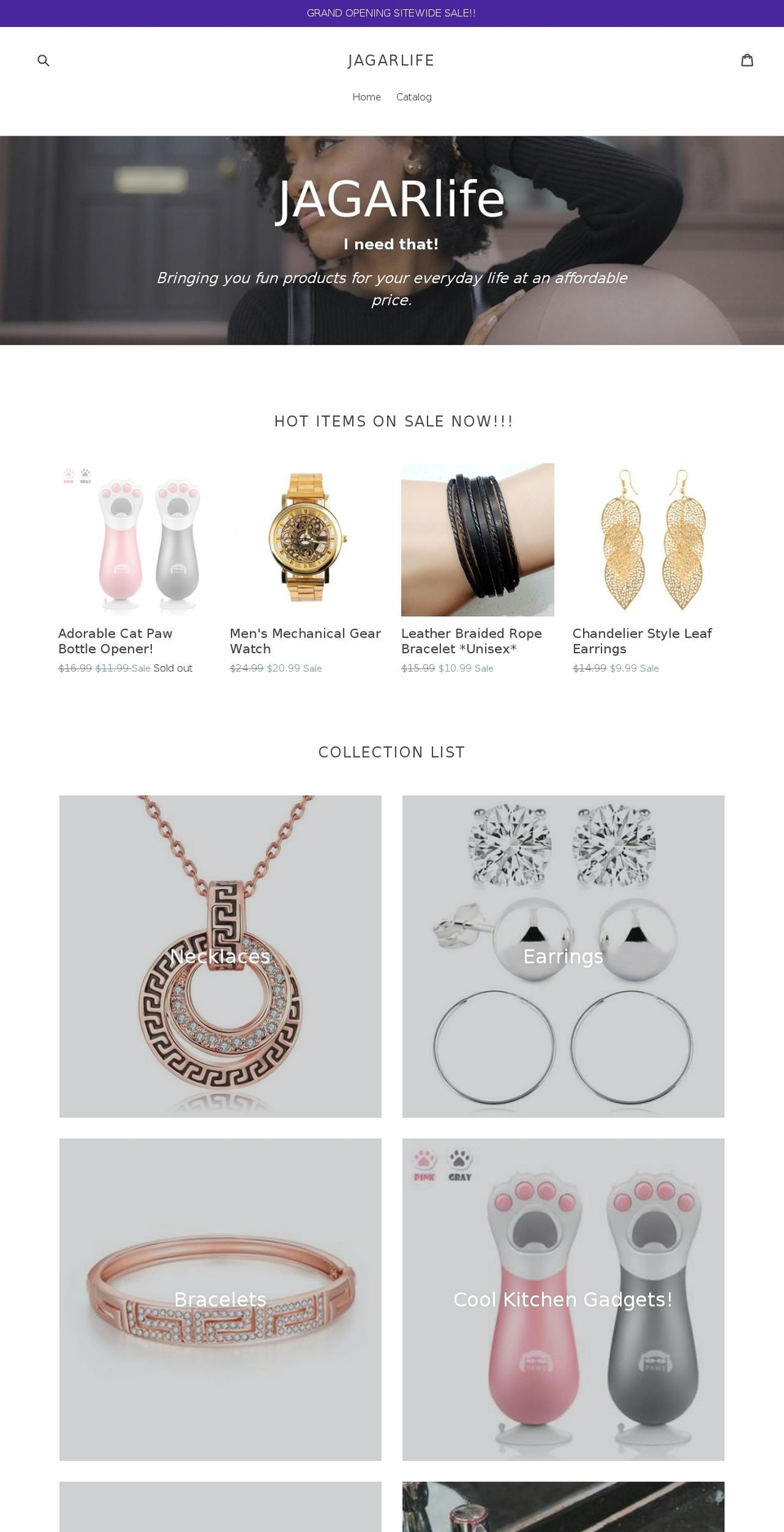 jagarlife.com — Shopify storefront screenshot