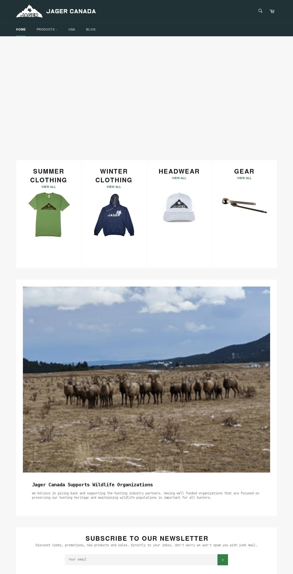 jagercanada.com shopify website screenshot