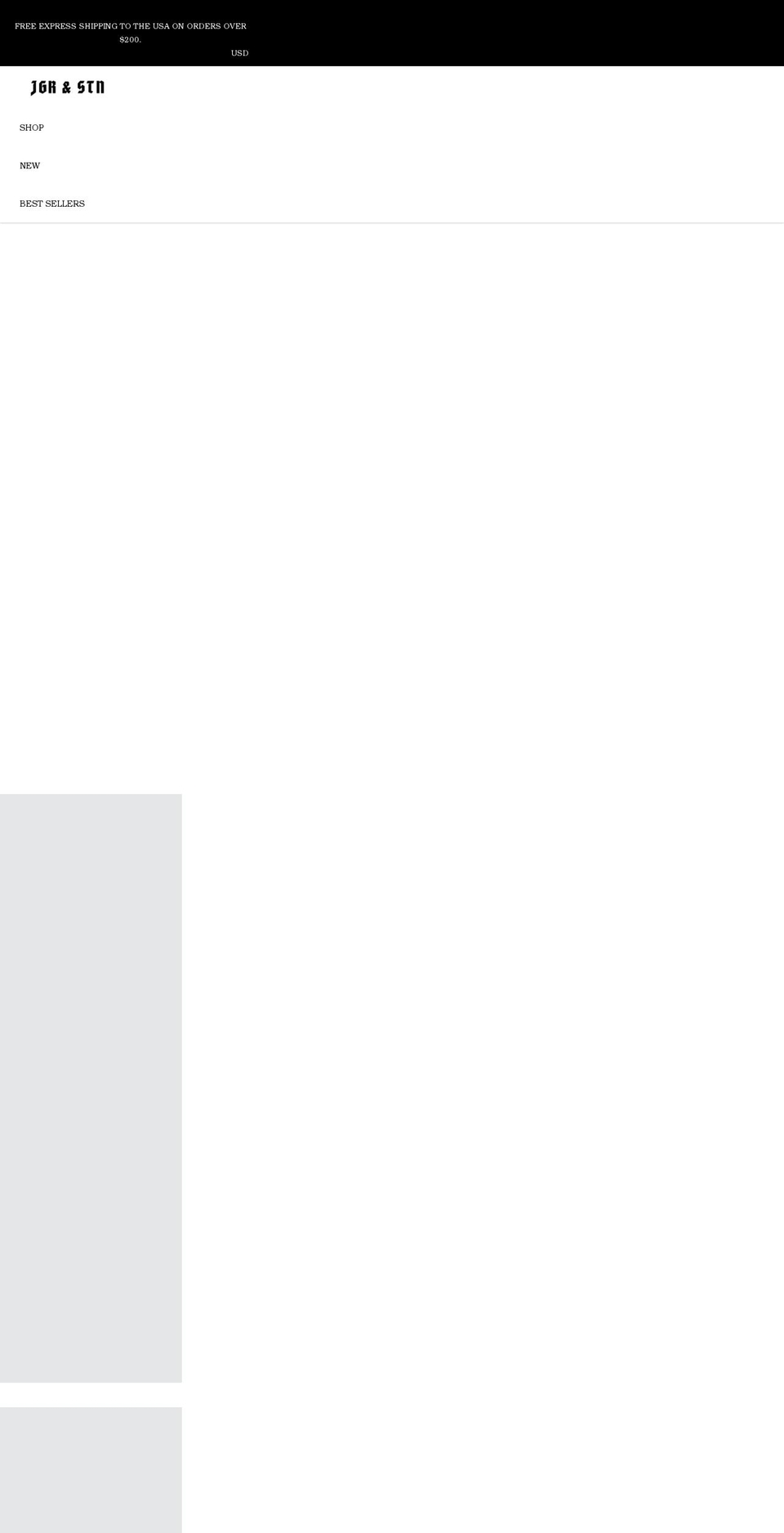 jaggerandstone.com — Shopify storefront screenshot