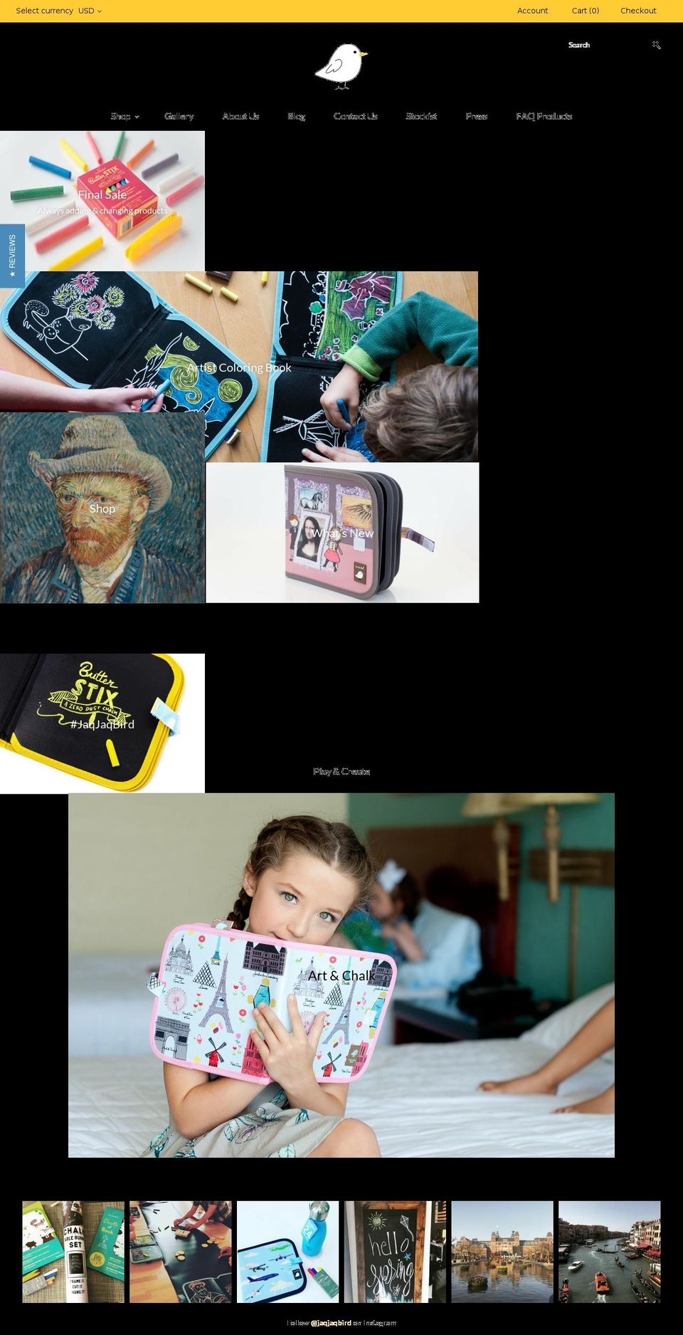 jagjagbird.com shopify website screenshot