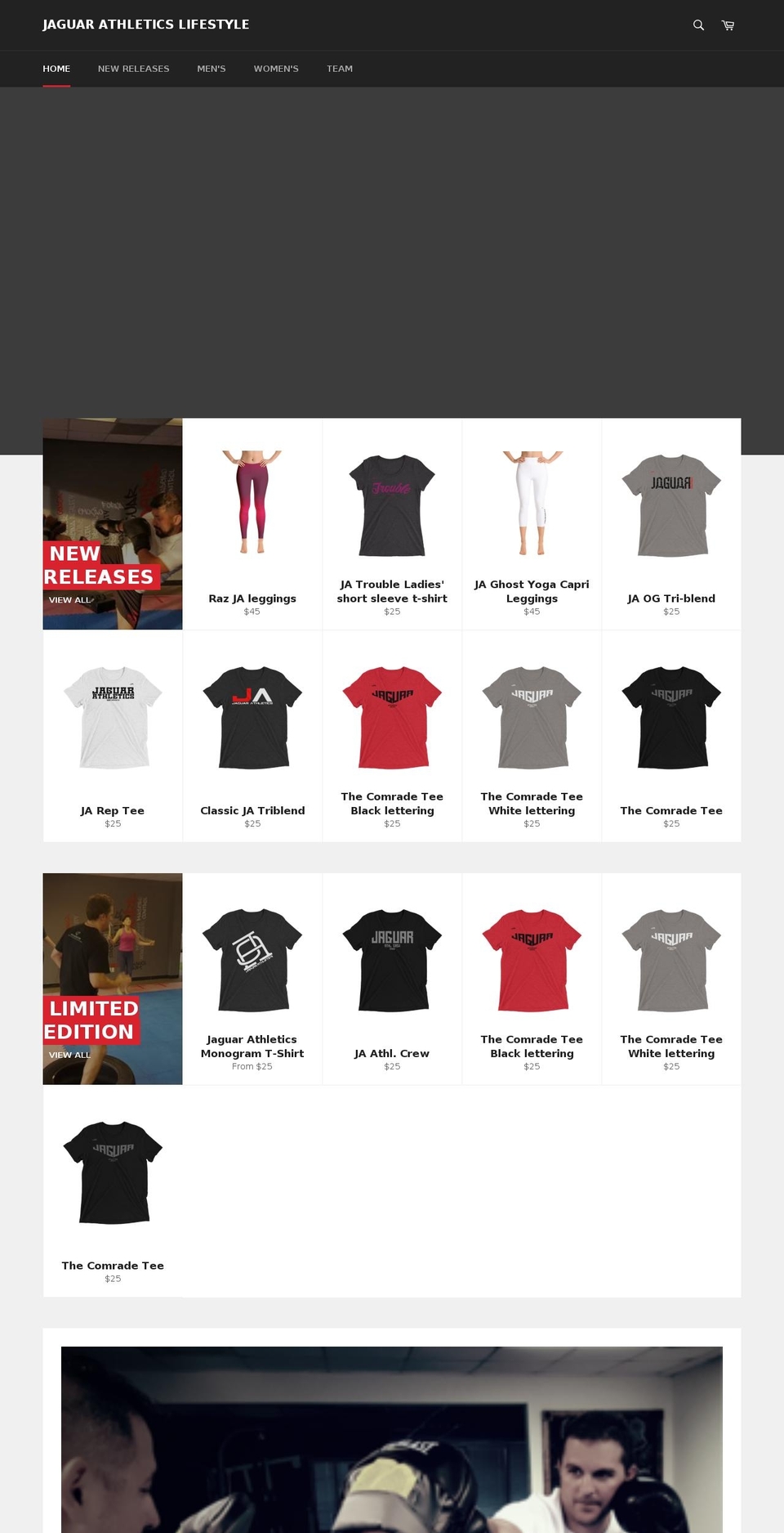 jaguarathletic.com — Shopify storefront screenshot
