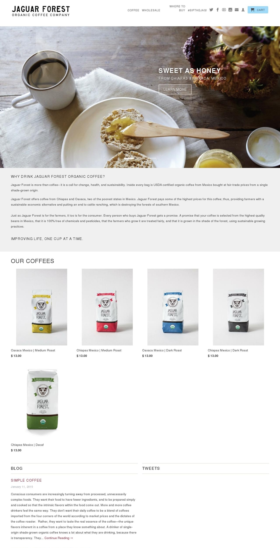 jaguarforest.com shopify website screenshot