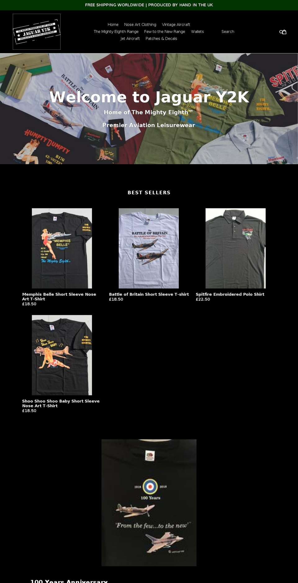 jaguary2k.com — Shopify storefront screenshot