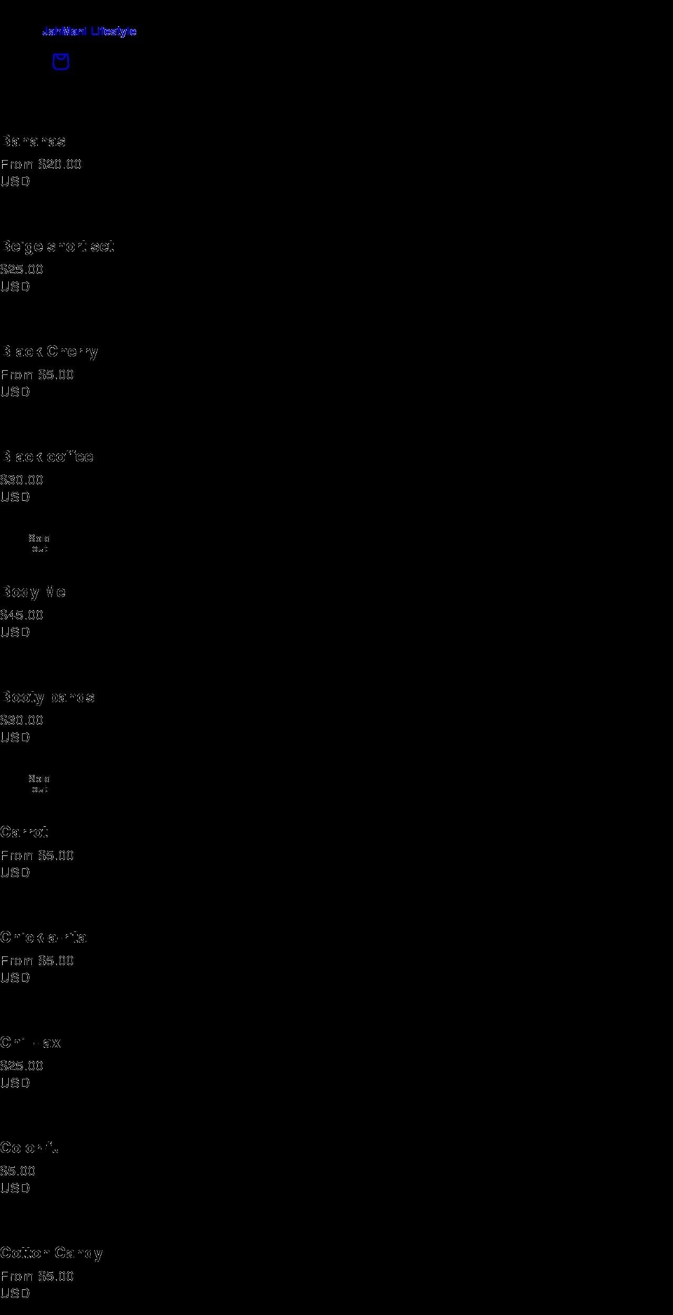 jahmaniboutique.com shopify website screenshot