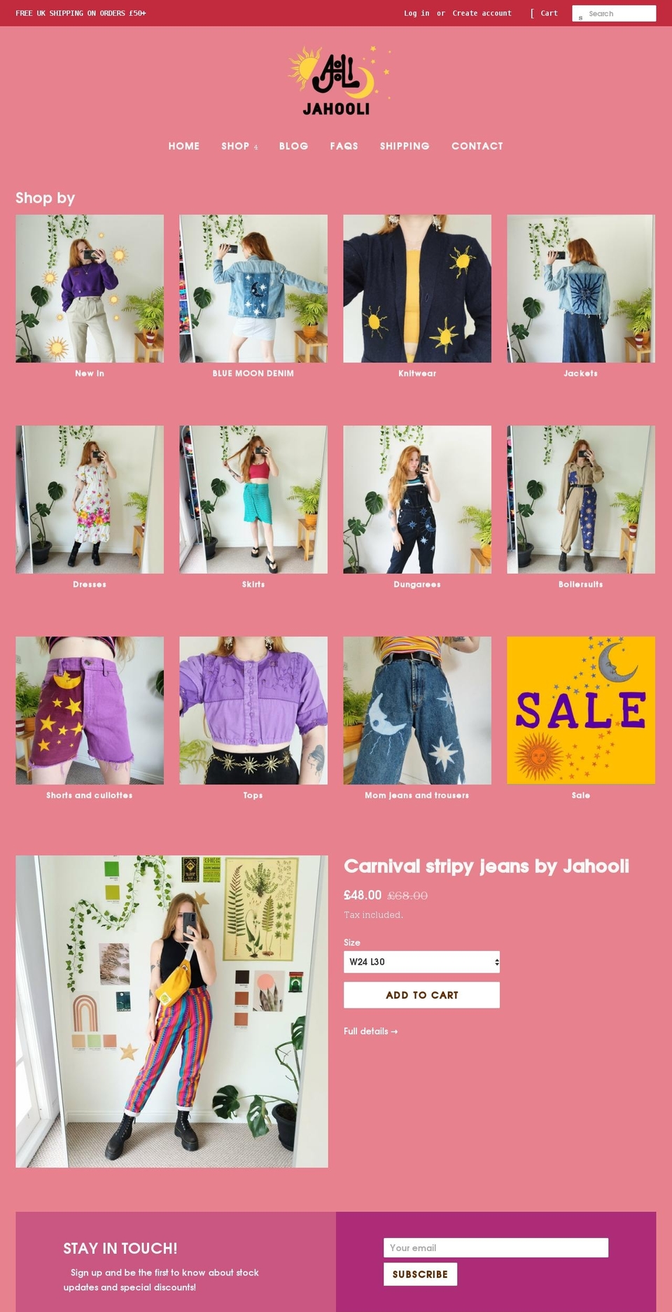 jahooli.co.uk shopify website screenshot