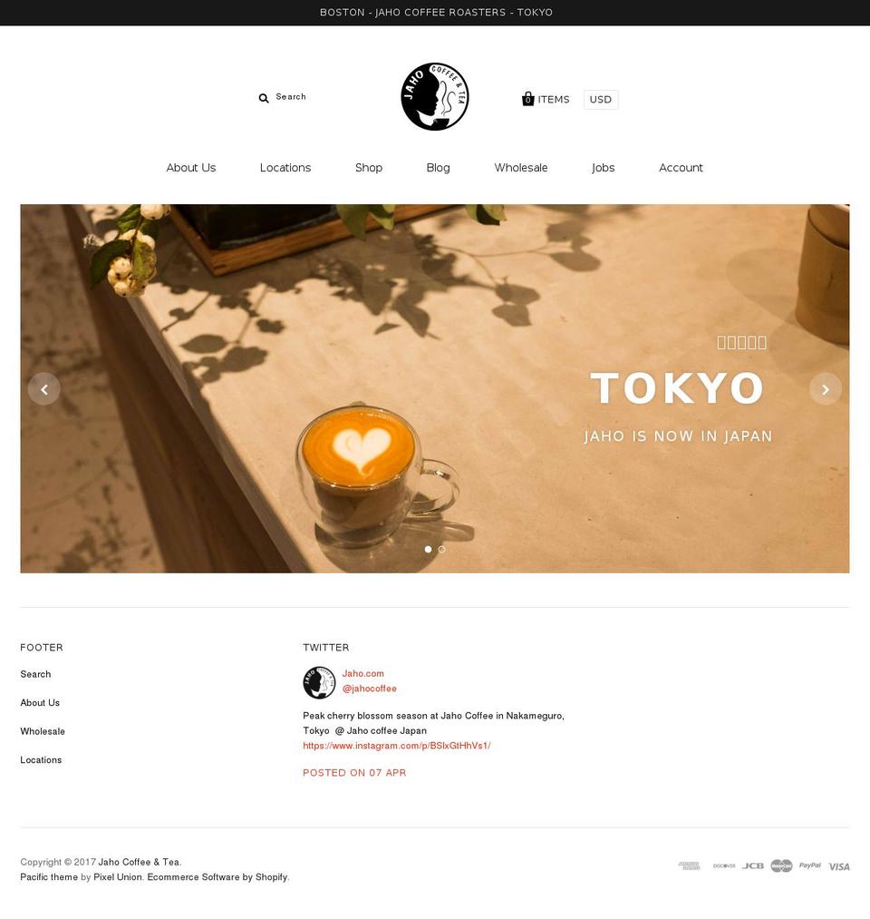 jahostore.com shopify website screenshot