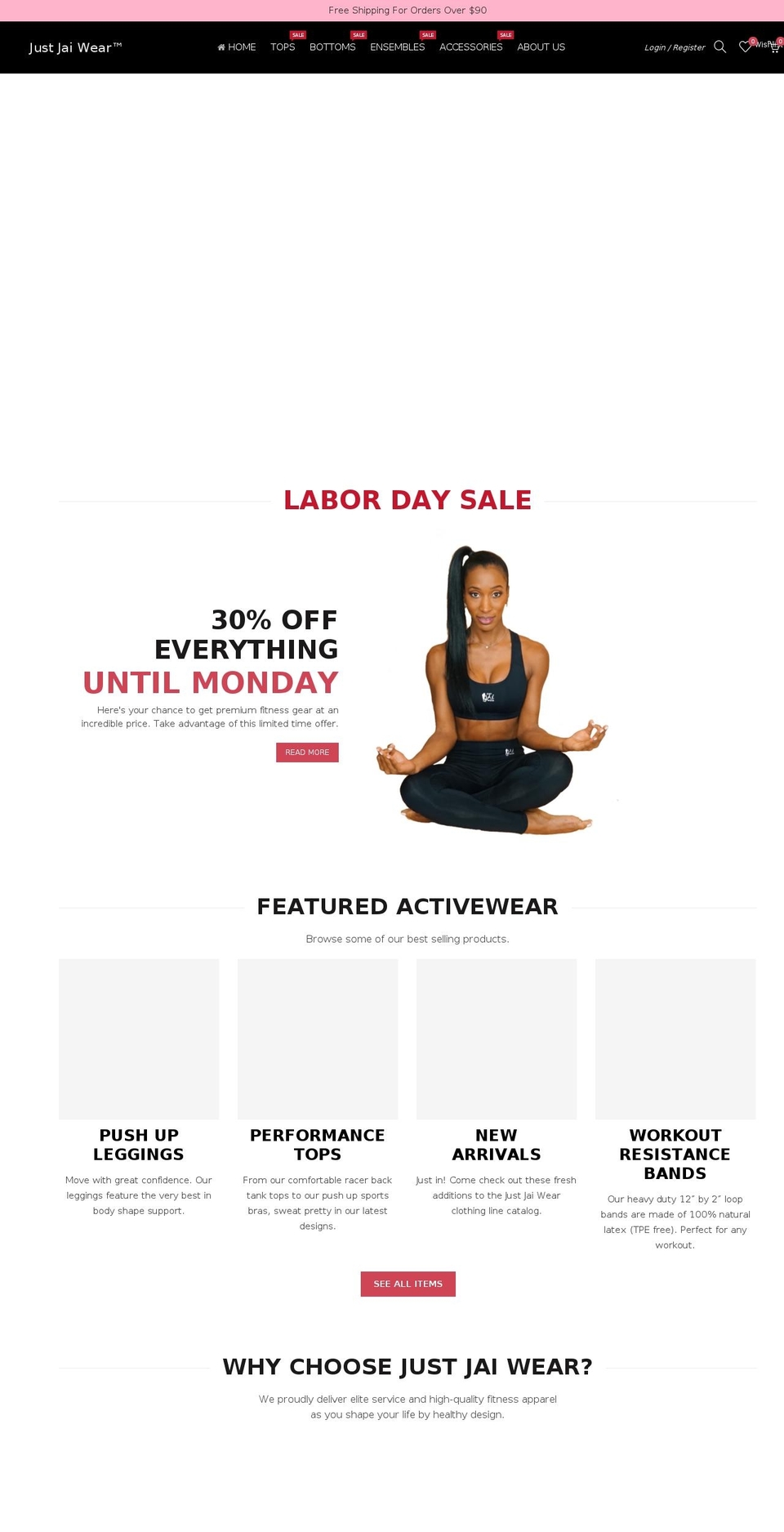 Halestorm Theme Shopify theme site example jai-wear.com