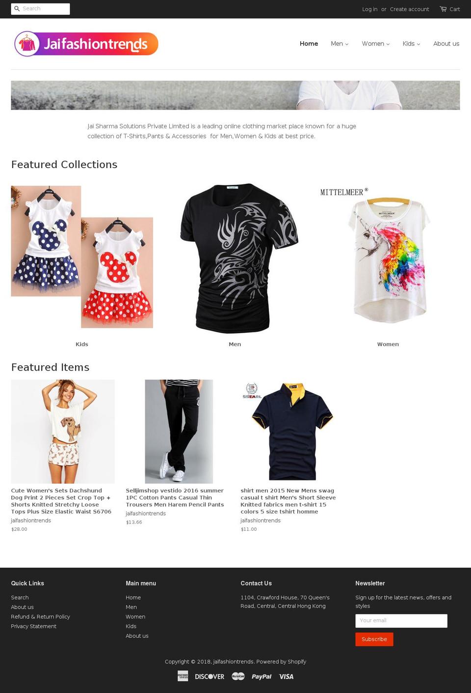 jaifashiontrends.com — Shopify storefront screenshot