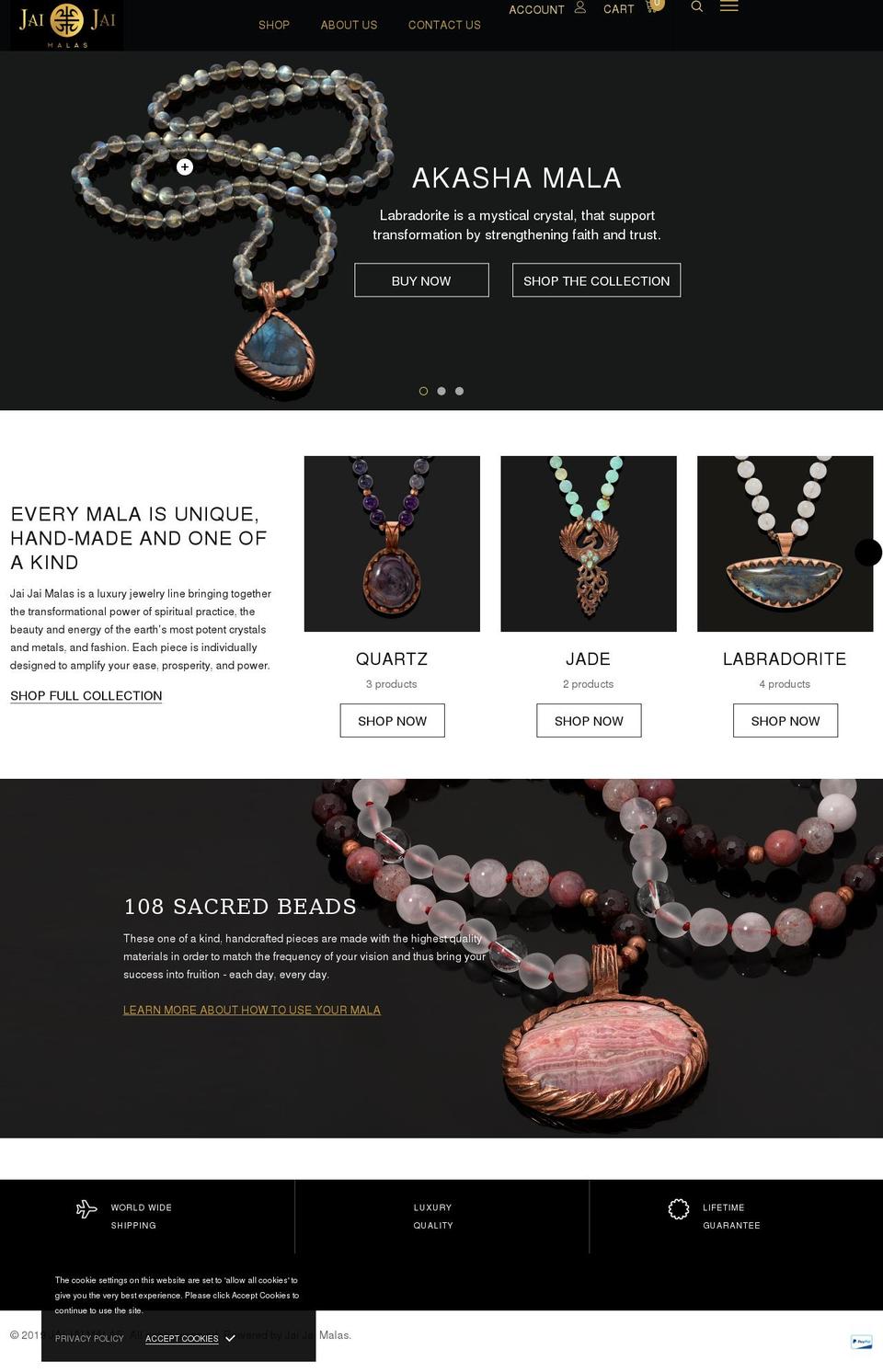 jaijaimalas.com shopify website screenshot