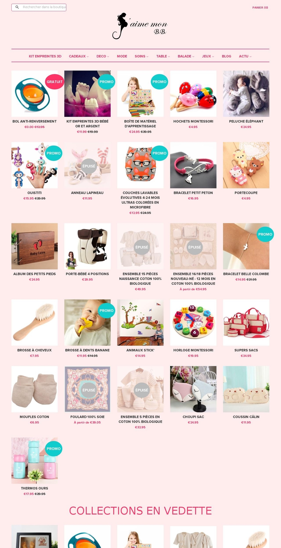 template-shopiflight-0911 Shopify theme site example jaime-mon-bebe.com