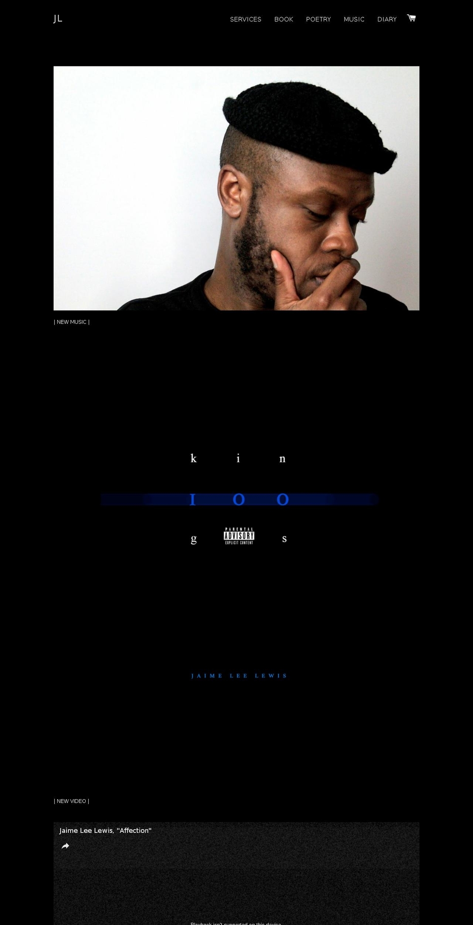 jaimeleelewis.com shopify website screenshot