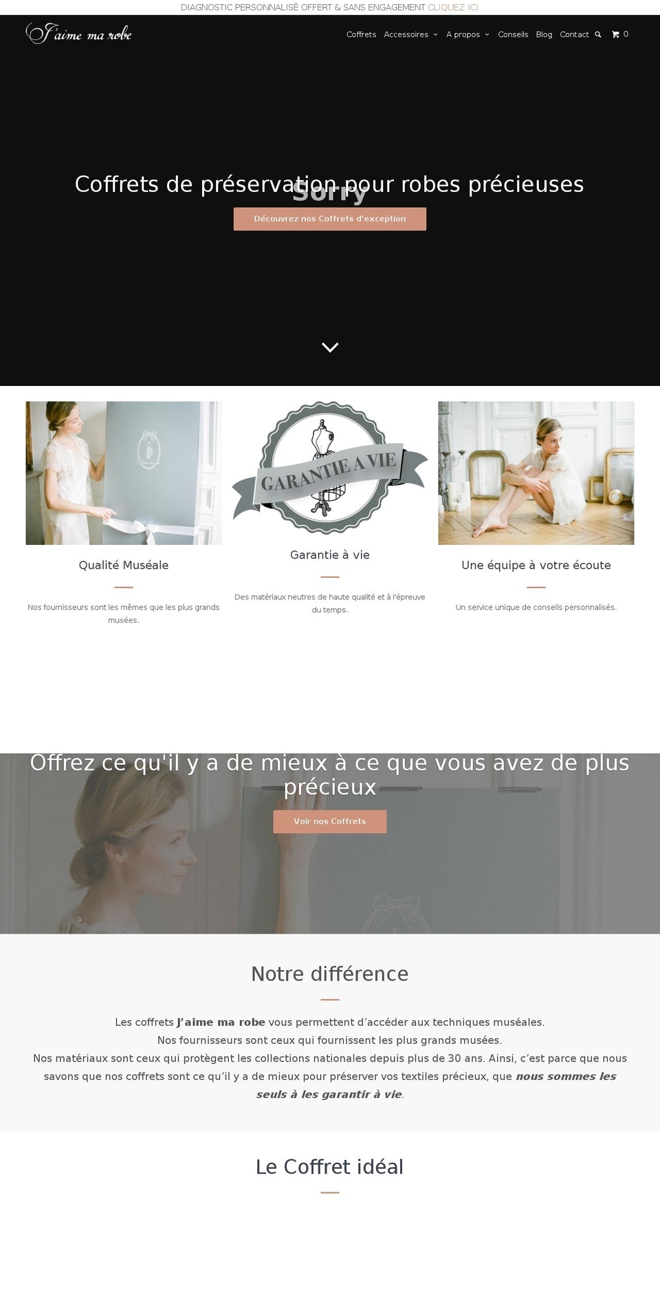 jaimemarobe.com shopify website screenshot