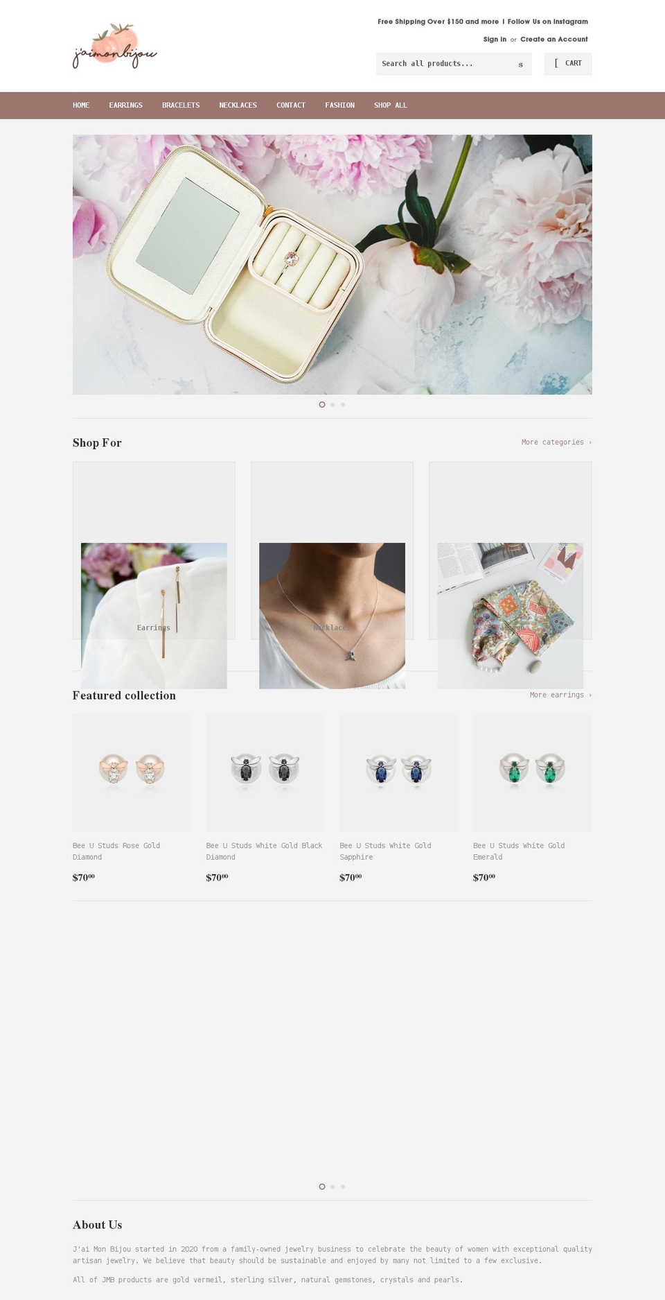 jaimonbijou.com shopify website screenshot