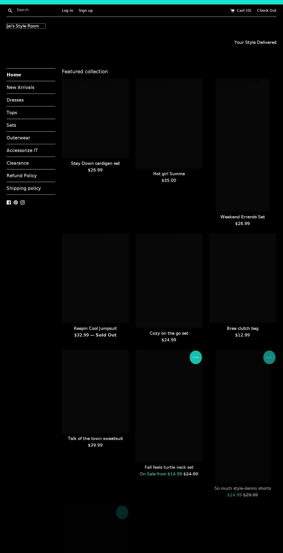 jaisstyleroom.com shopify website screenshot