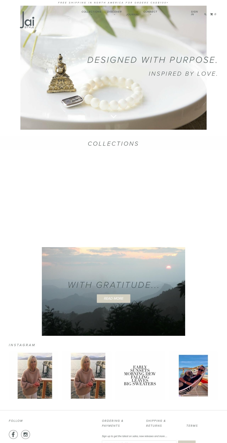 jaistyle.ca shopify website screenshot