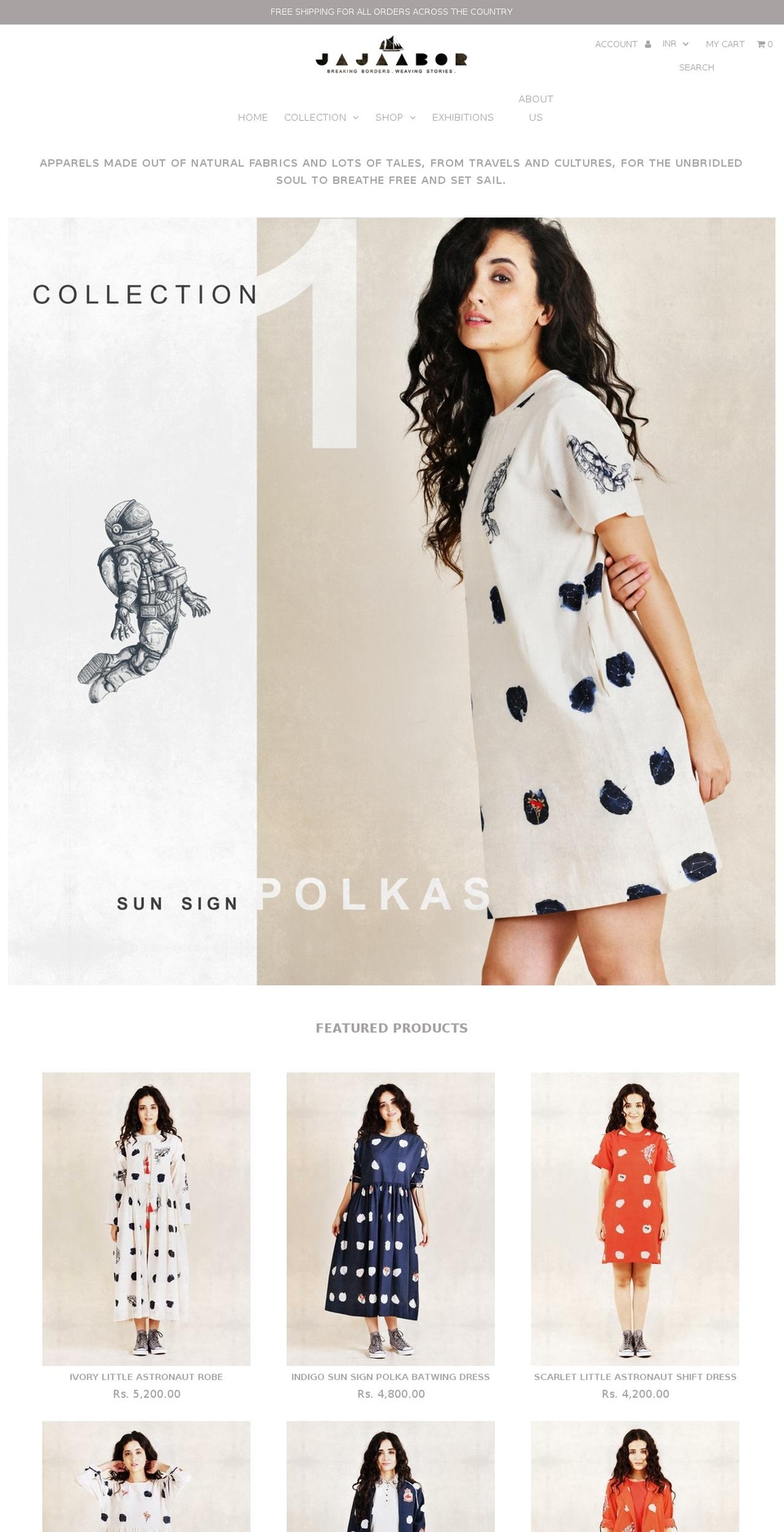 jajaabor.com — Shopify storefront screenshot