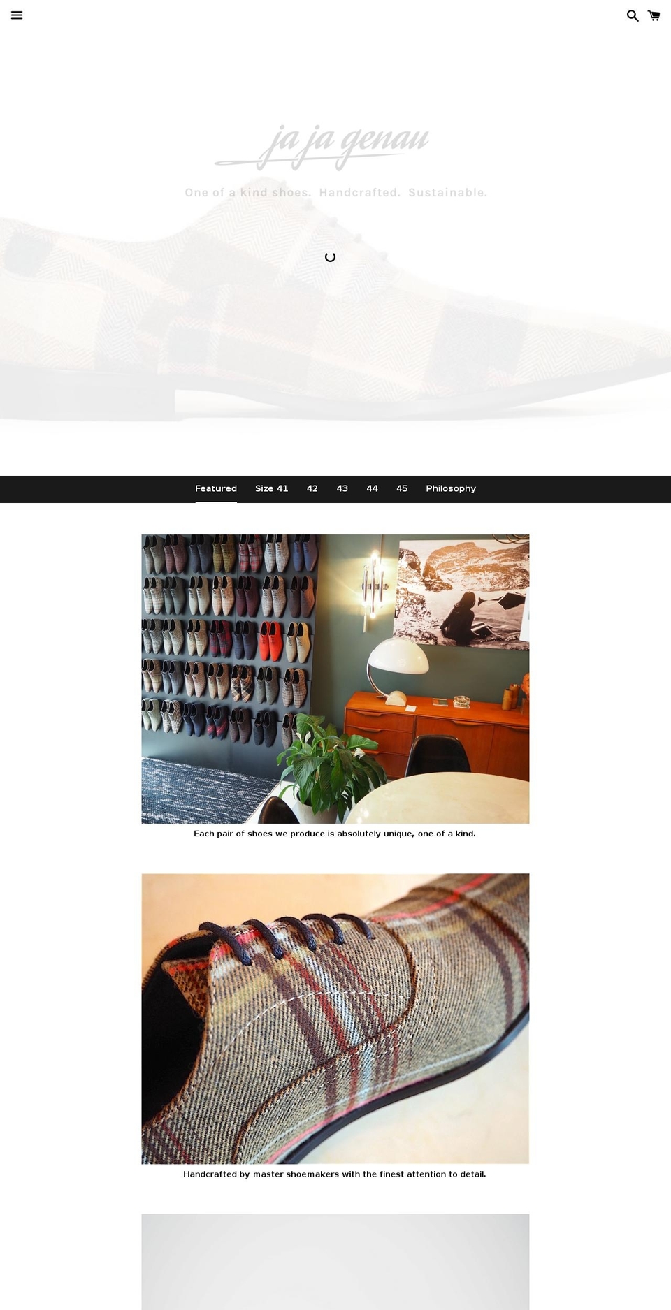 jajagenau.com shopify website screenshot