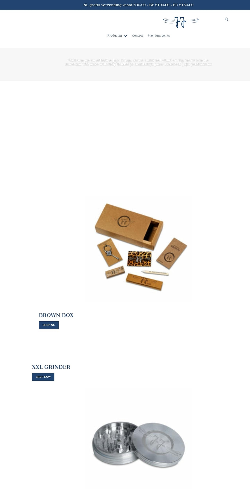 jajashop.com shopify website screenshot