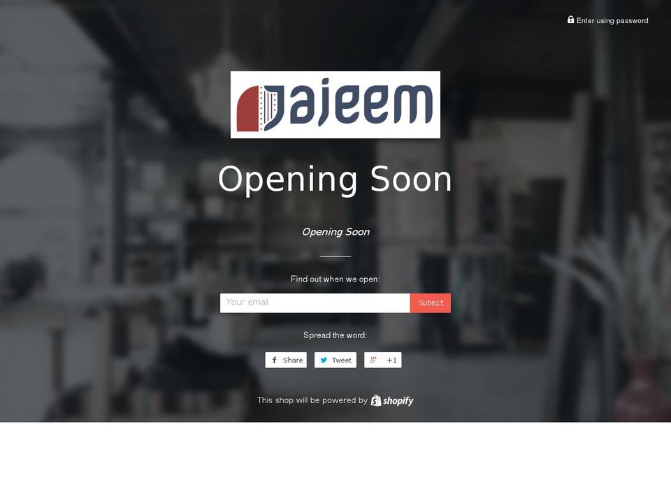 jajeem.com shopify website screenshot