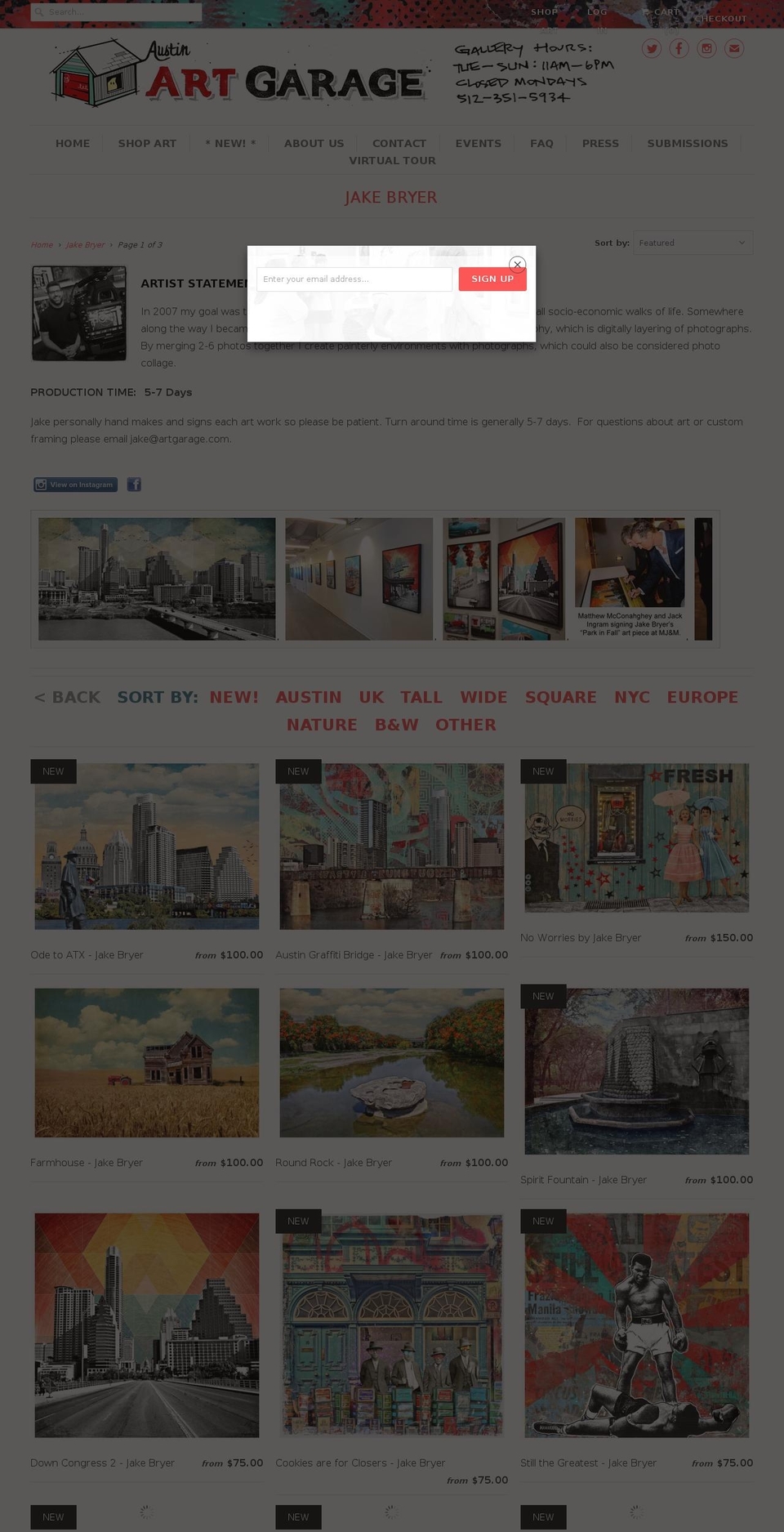 jakebryer.com shopify website screenshot