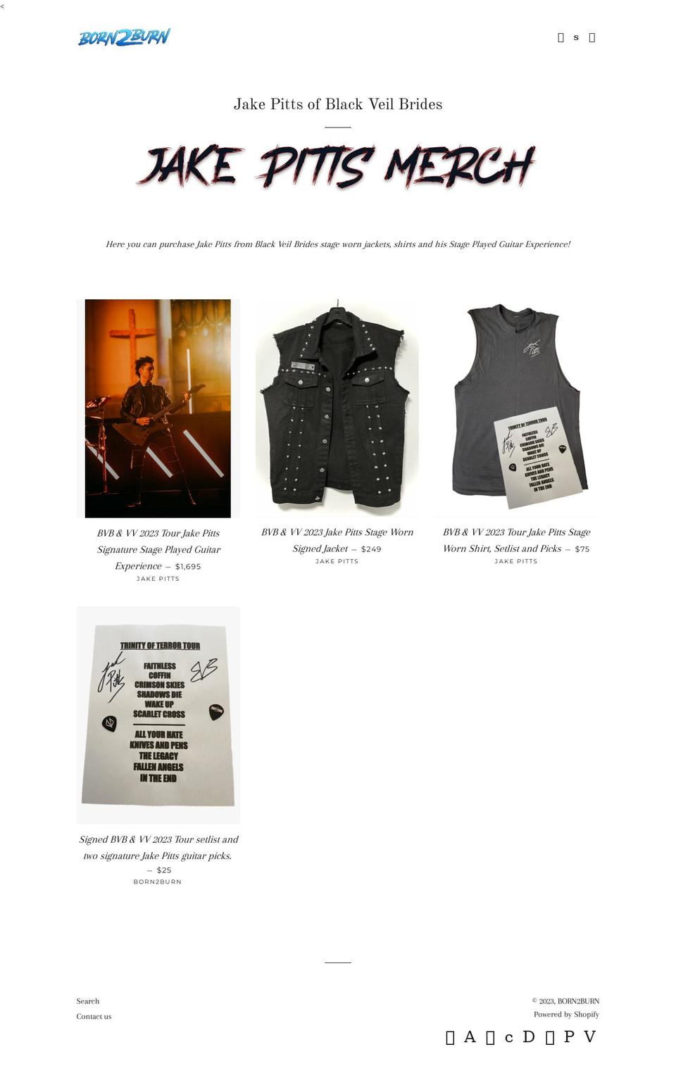 jakepitts.net shopify website screenshot
