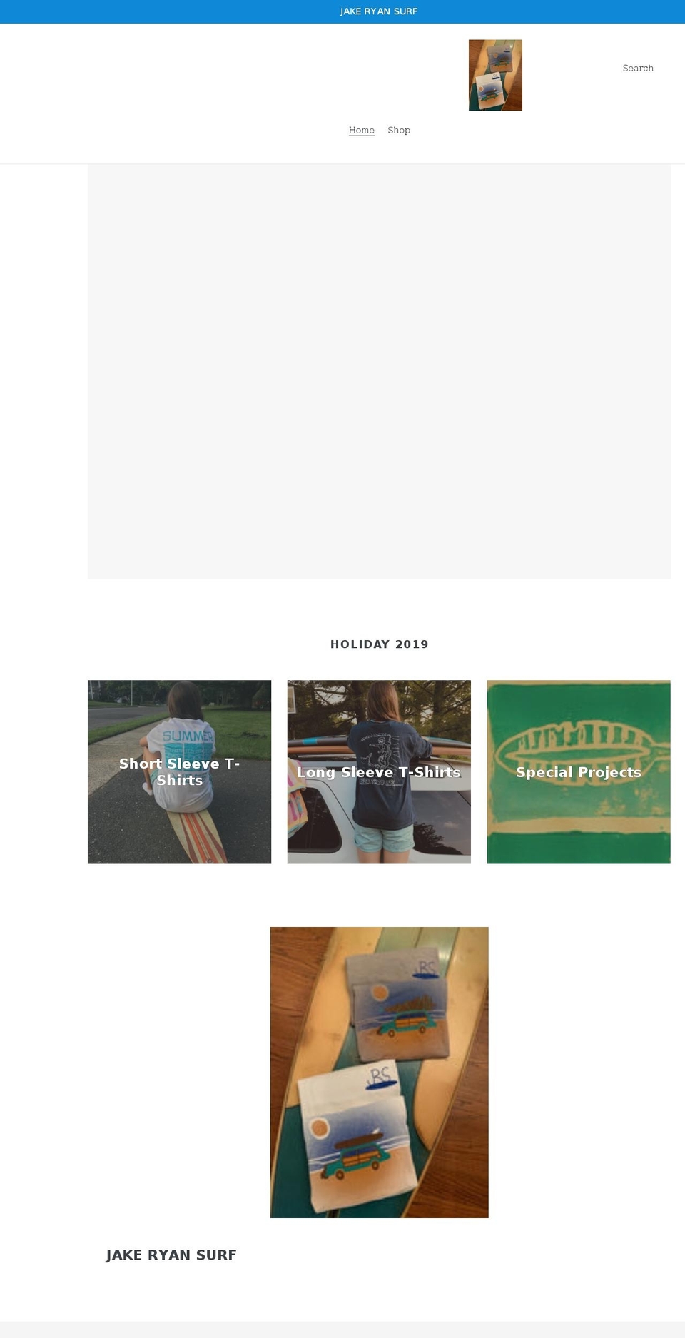 jakeryansurf.com shopify website screenshot