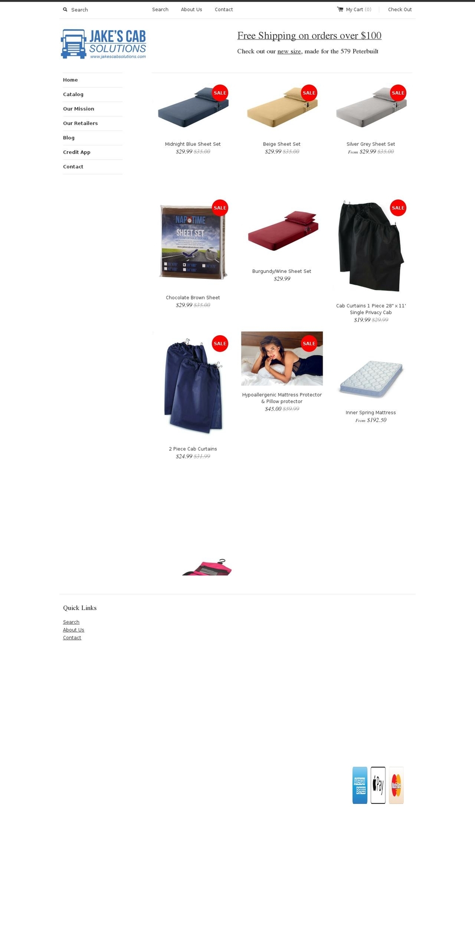 jakescabsolutions.com shopify website screenshot