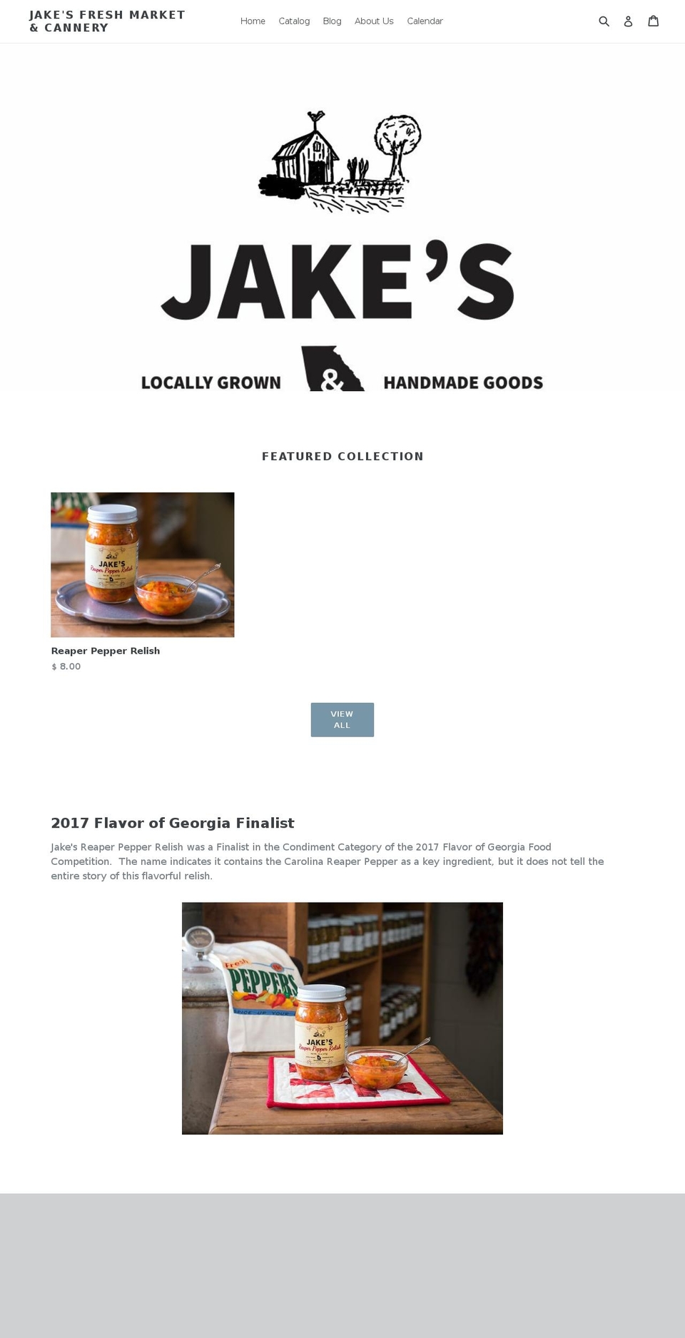 jakesfreshmarket.com shopify website screenshot