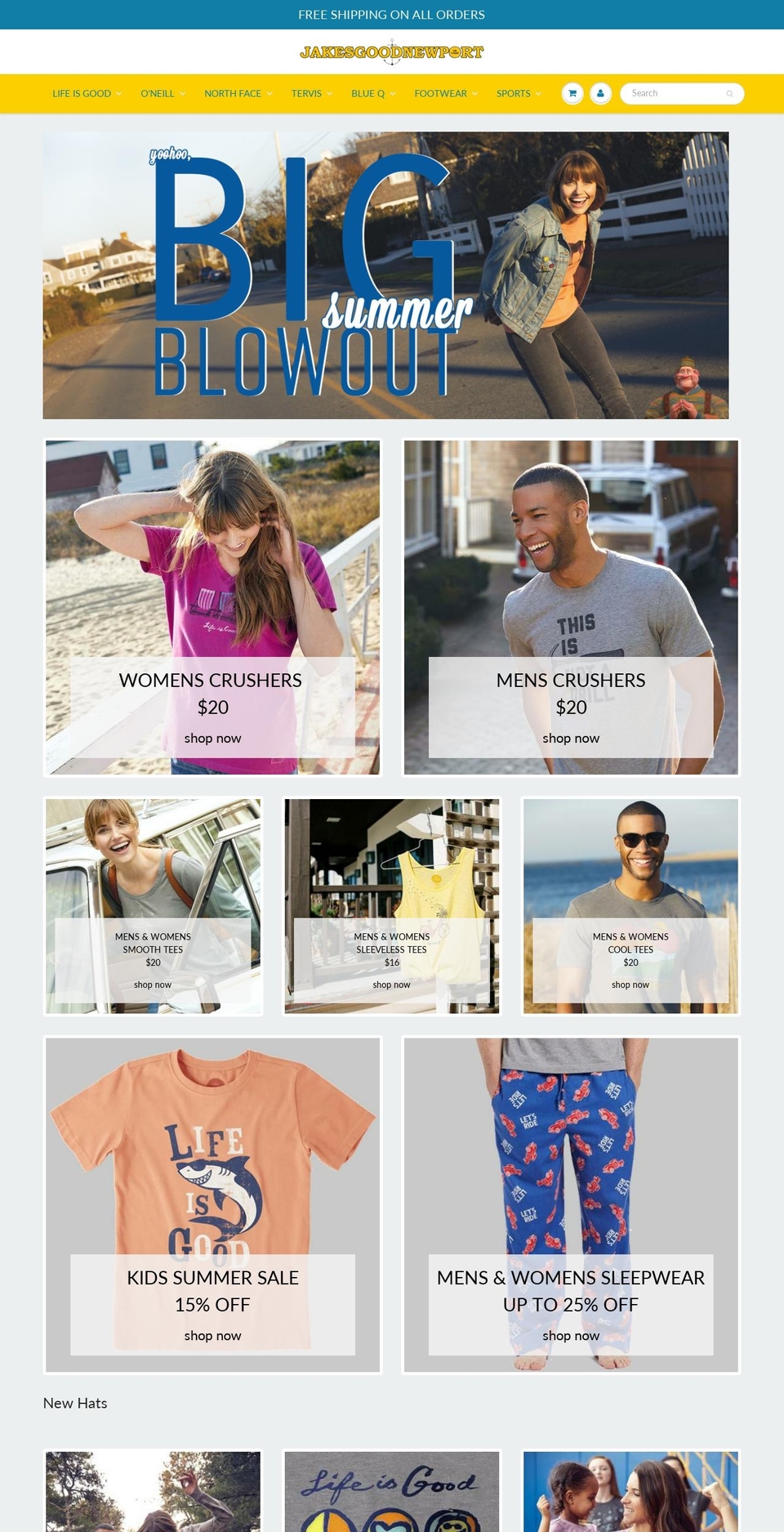 jakesgoodnewport.com shopify website screenshot