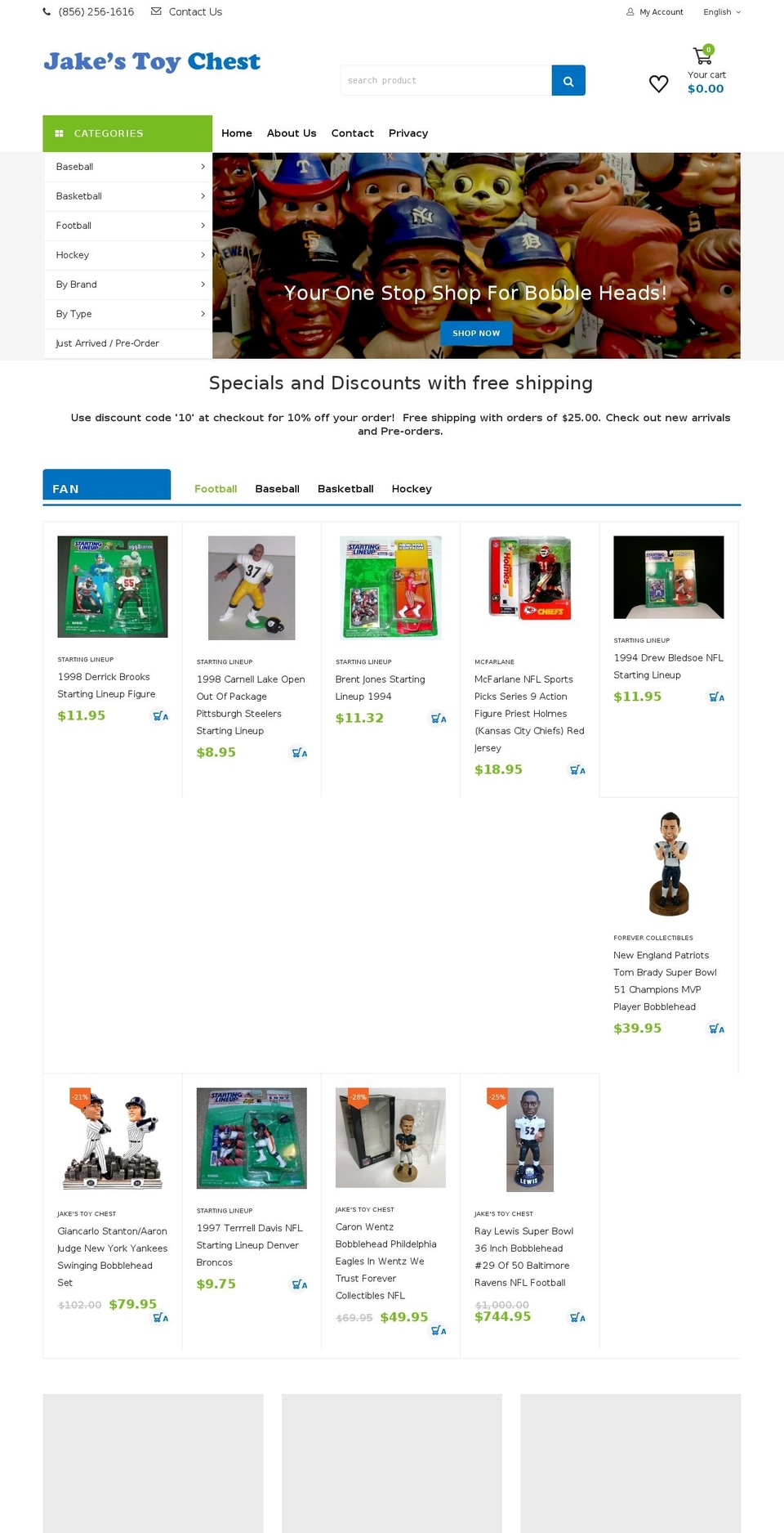 jakestoys.com — Shopify storefront screenshot