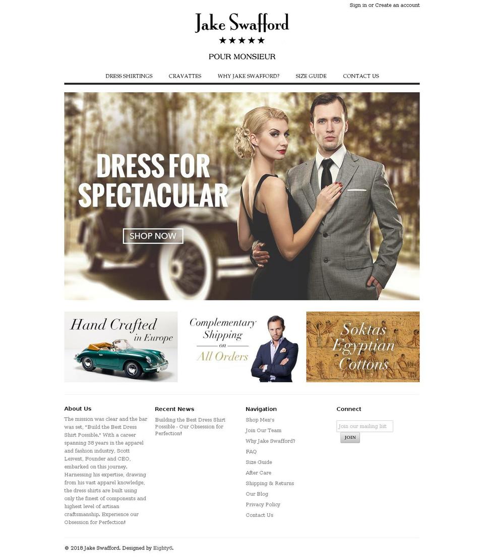 jakeswafford.com — Shopify storefront screenshot