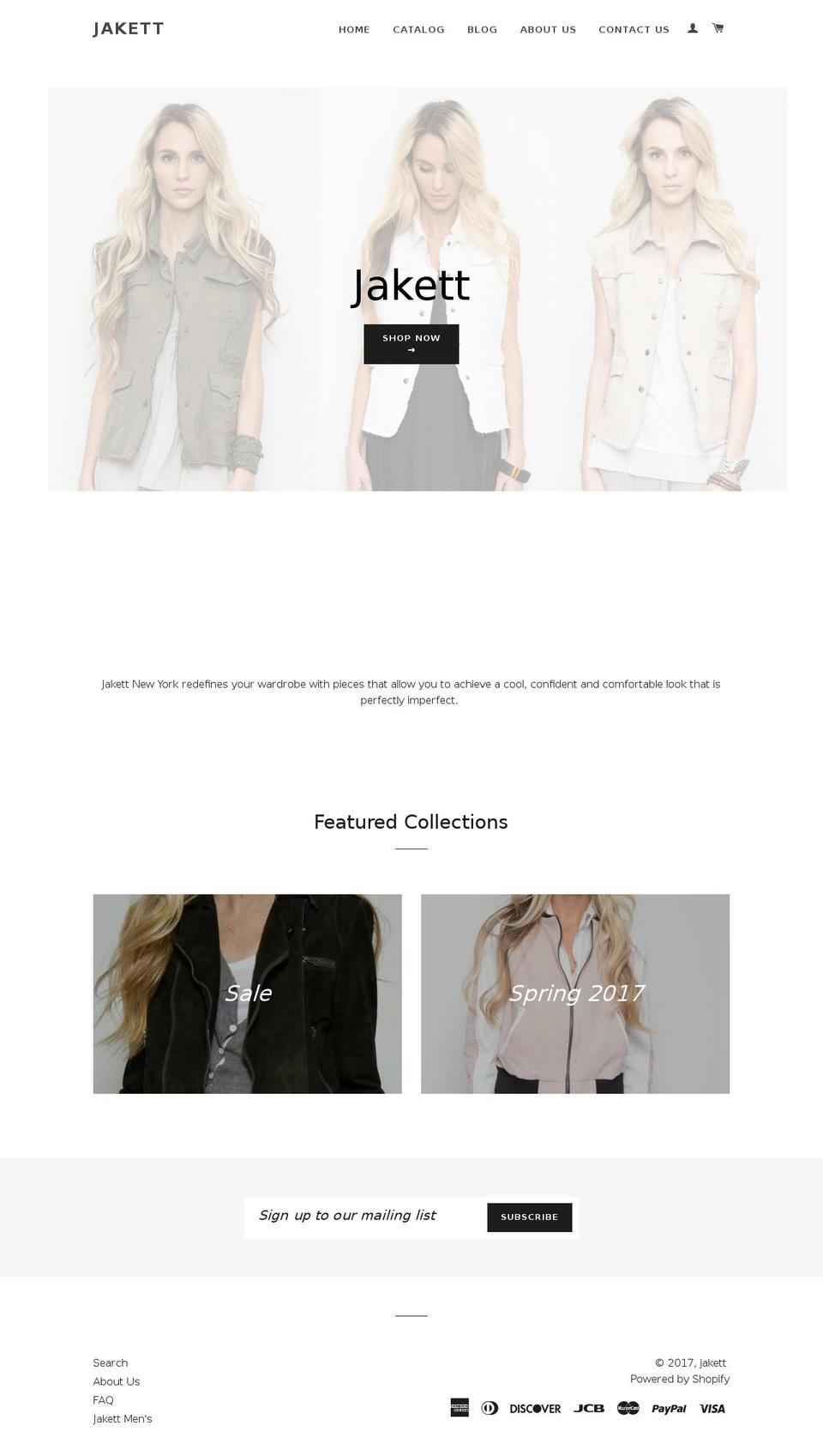 jakett.com shopify website screenshot