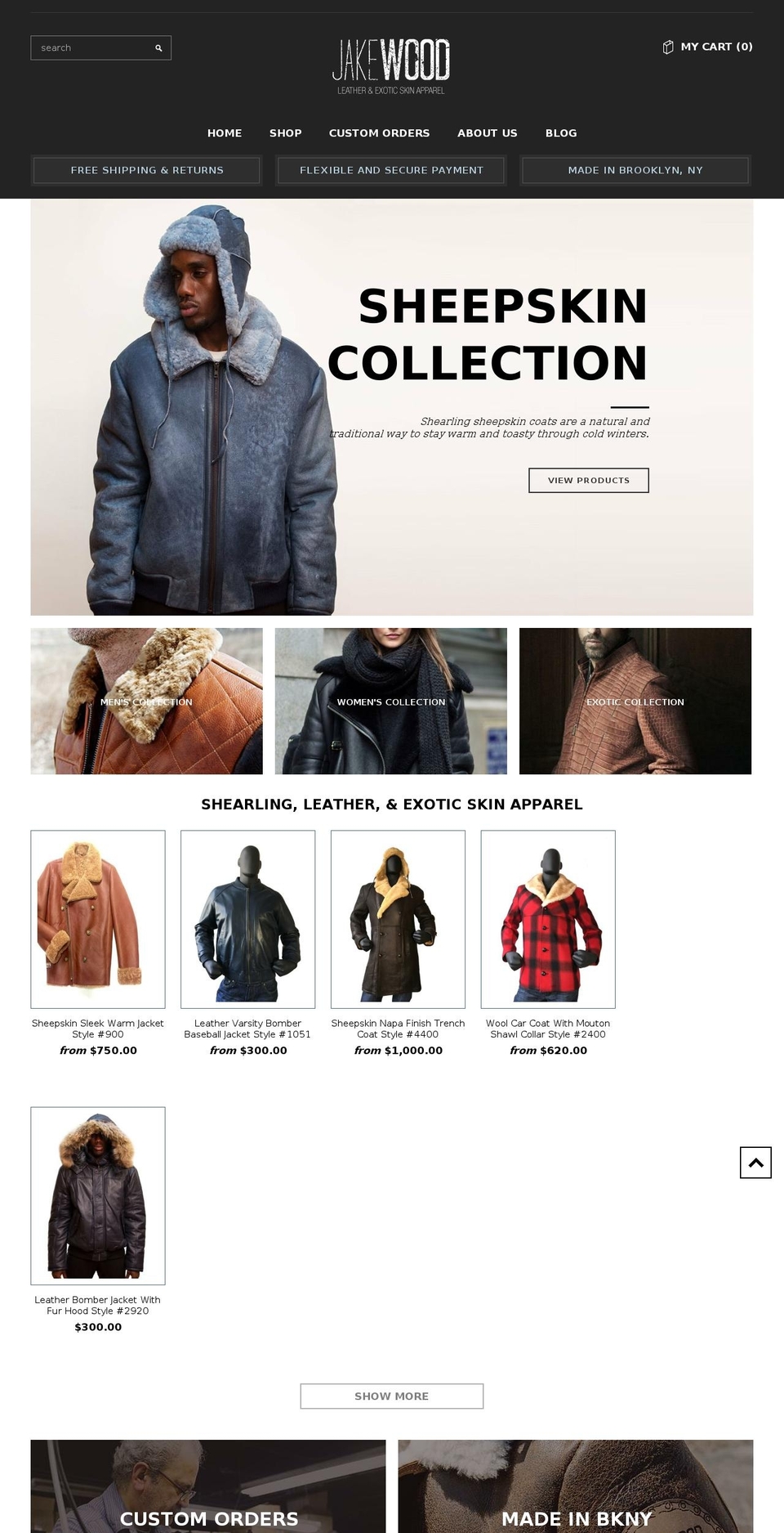 jakewoodny.com shopify website screenshot