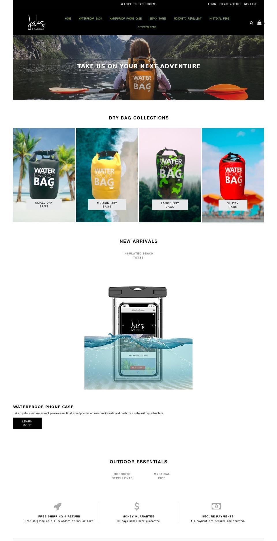 jakstrading.com shopify website screenshot