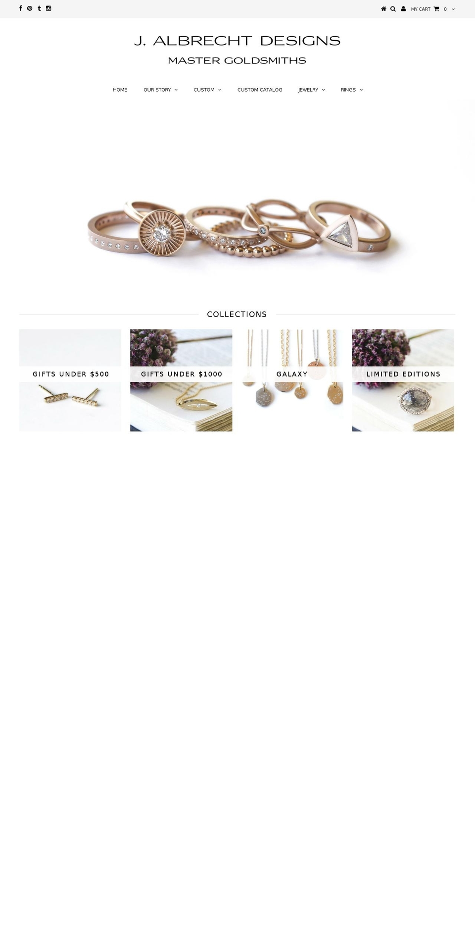 jalbrechtdesigns.com shopify website screenshot