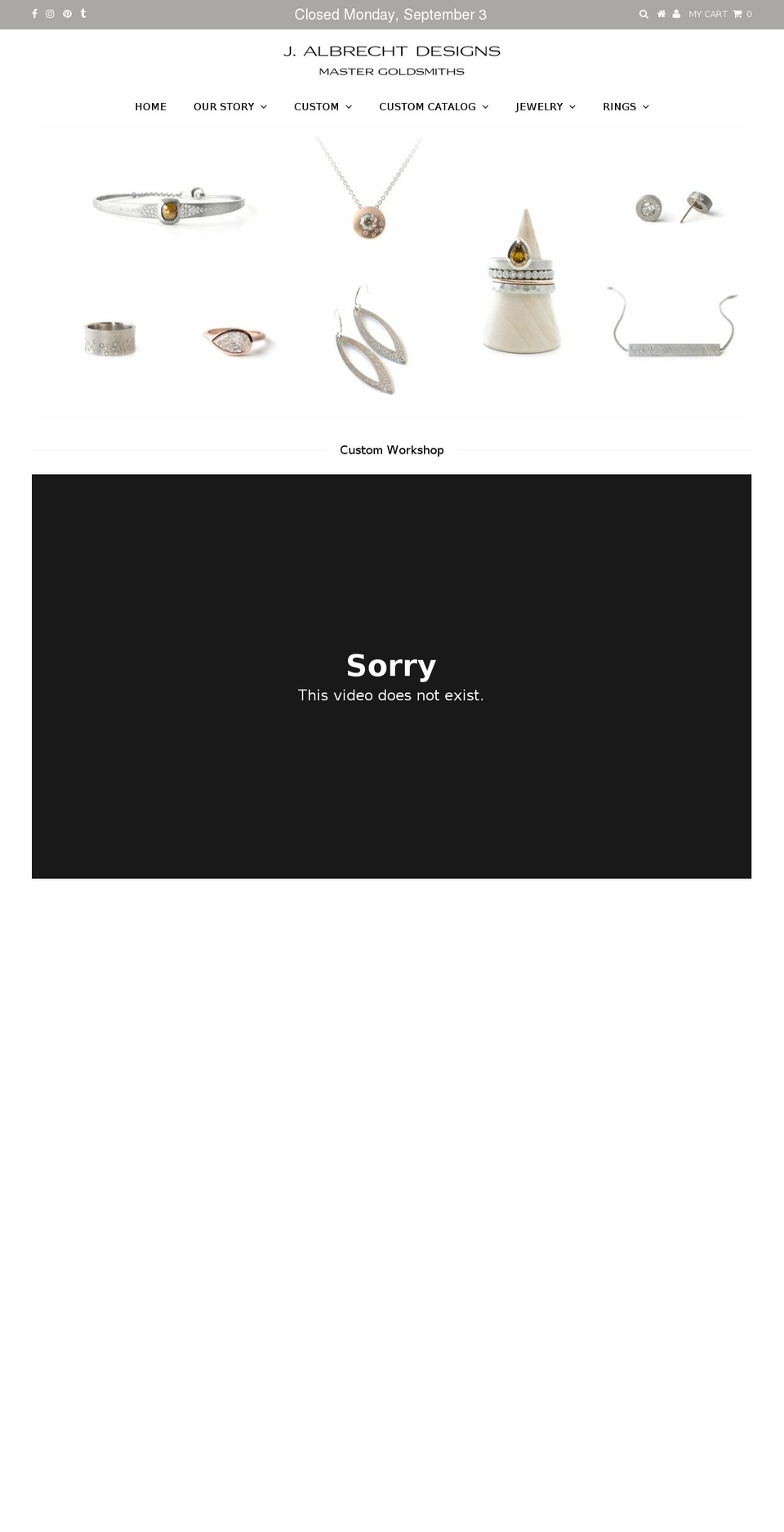 jalbrechtfinejewelry.com — Shopify storefront screenshot