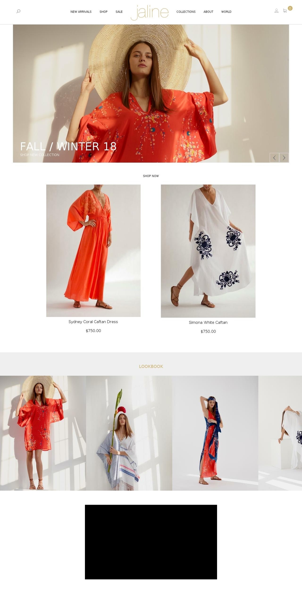 jalineresort.com shopify website screenshot