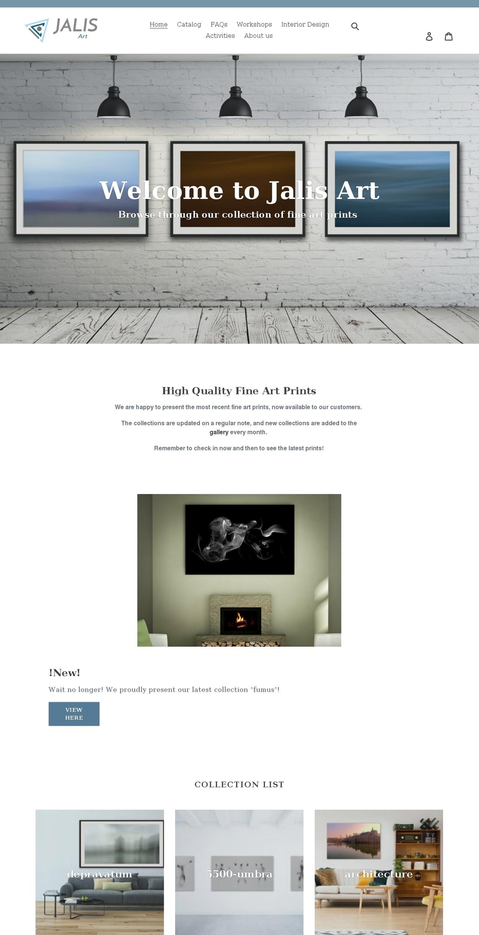 jalisart.com shopify website screenshot