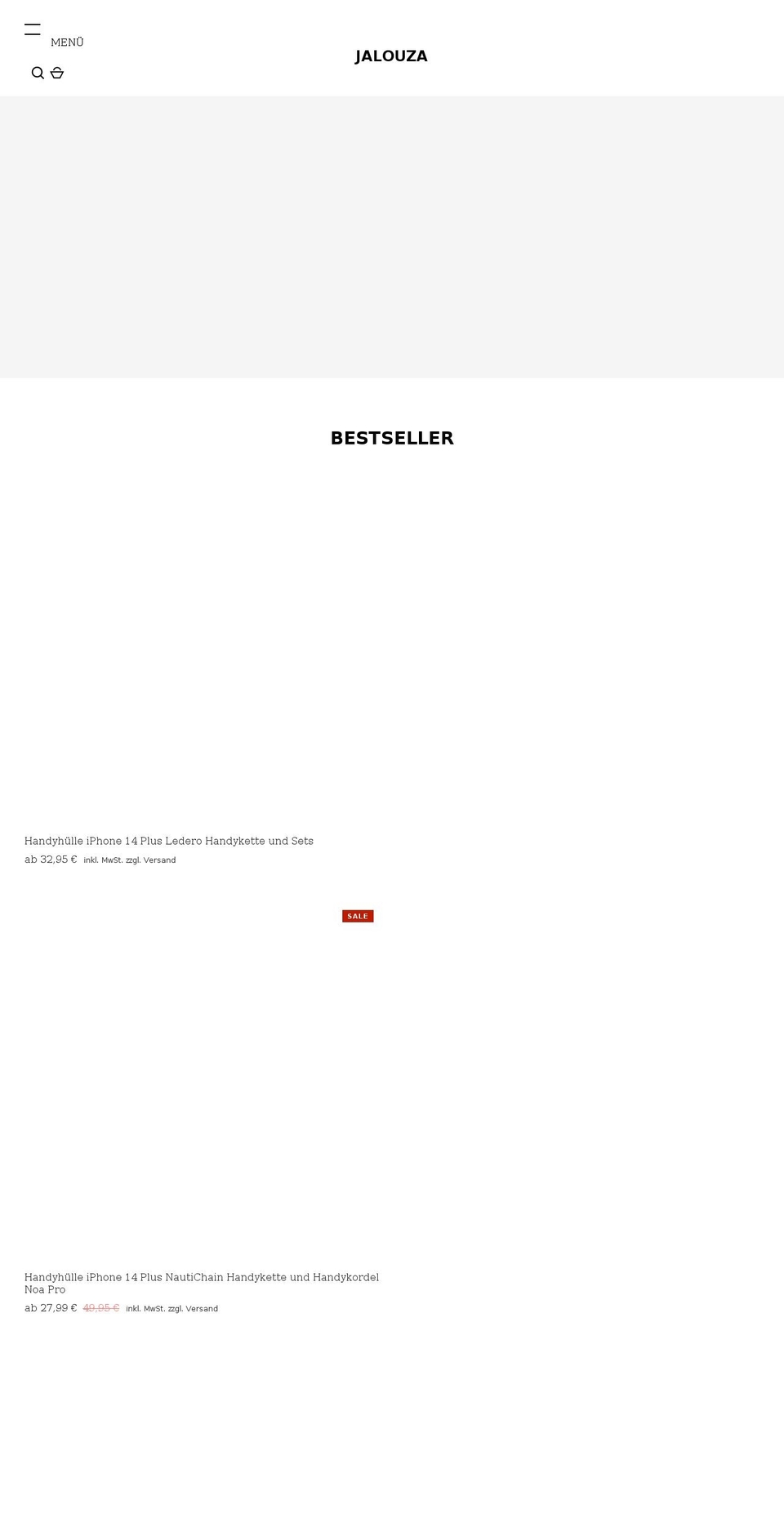 jalouza.com — Shopify storefront screenshot