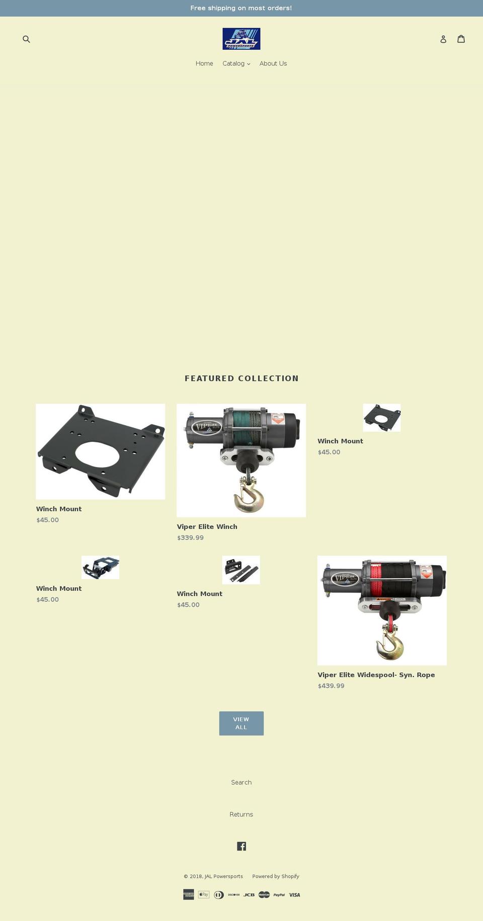 jalpowersports.com shopify website screenshot