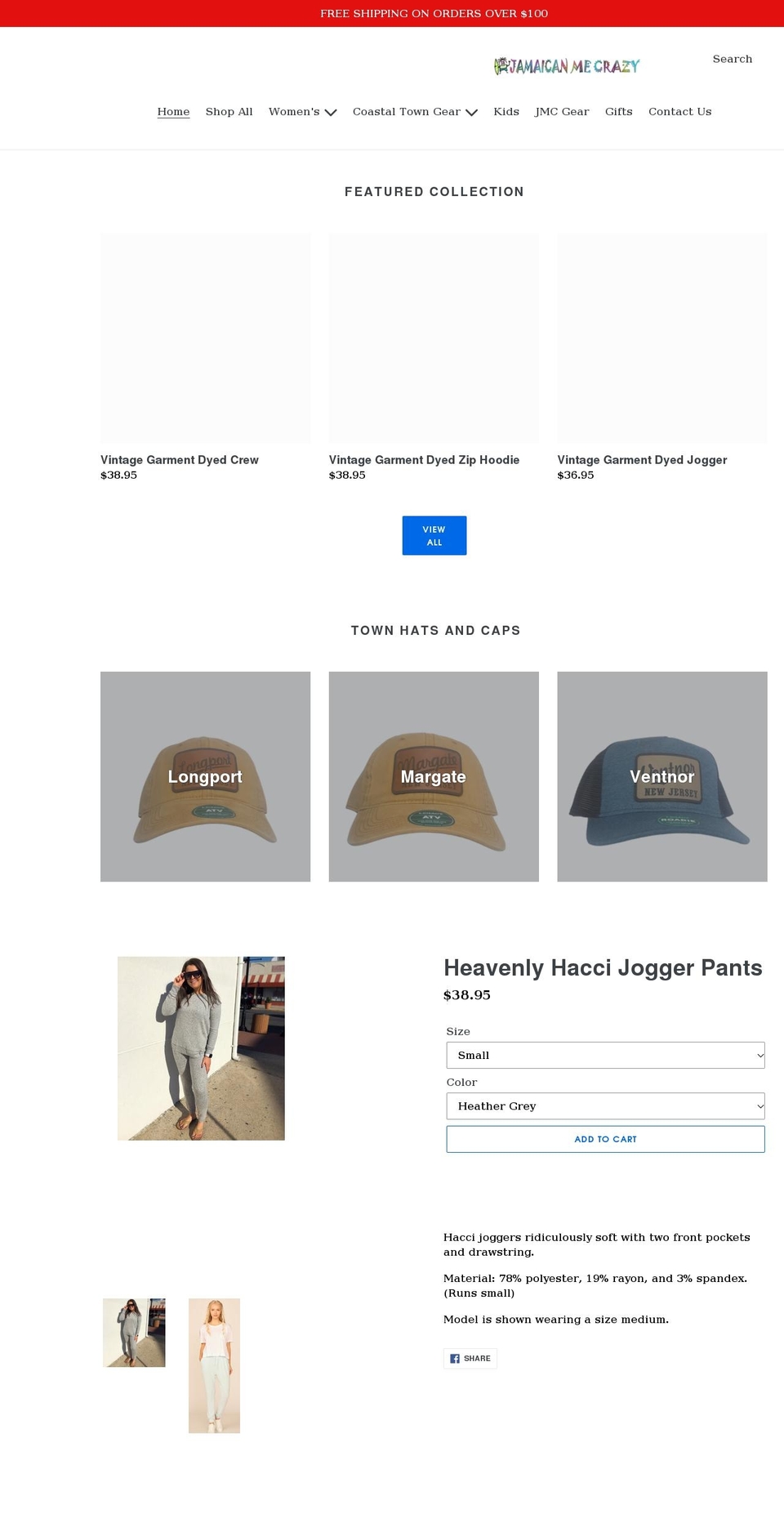jamaicanmecrazy.com shopify website screenshot