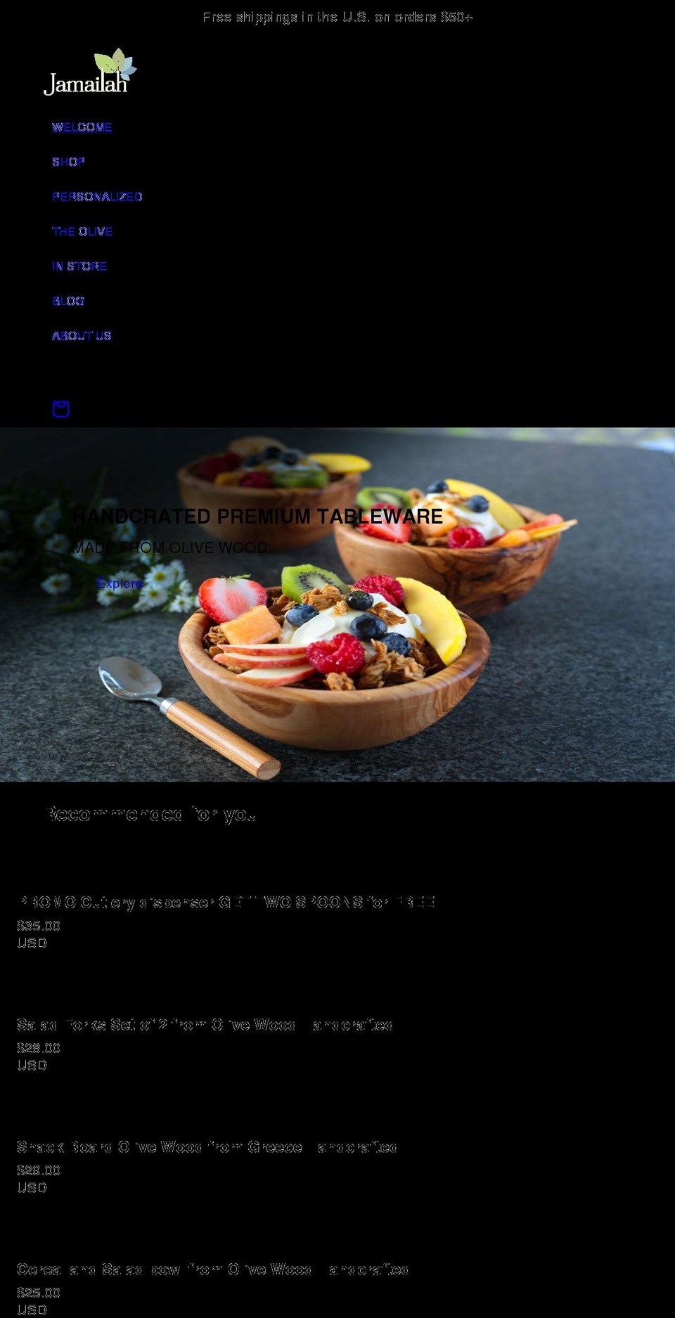 jamailah.com shopify website screenshot