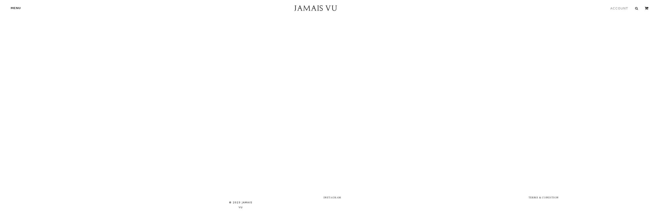 jamaisvu.online shopify website screenshot