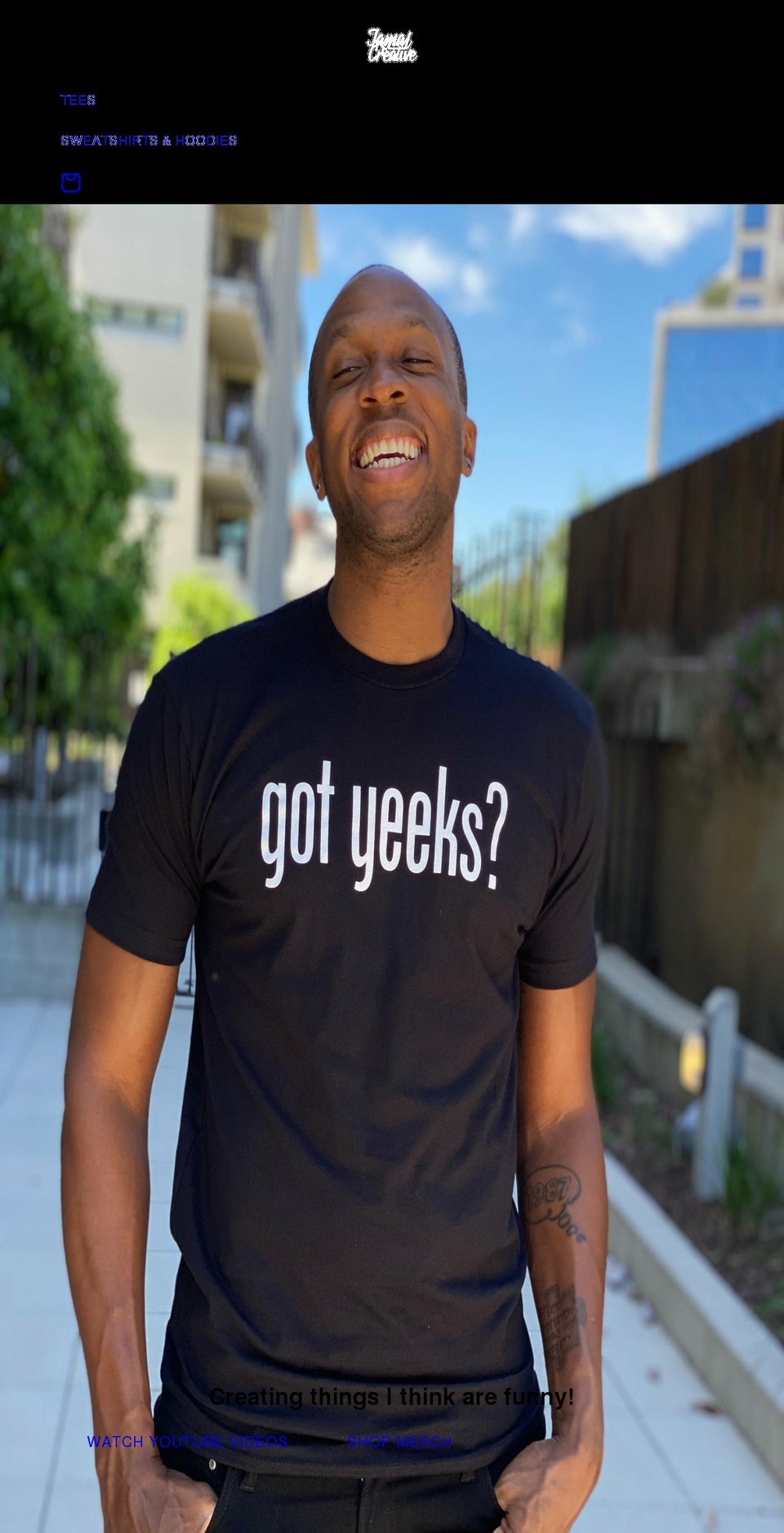 jamalthecreative.com shopify website screenshot