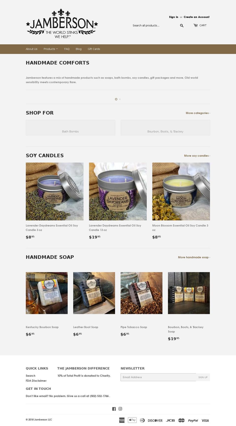 Test Theme Shopify theme site example jamberson.com